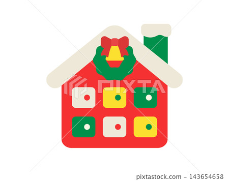 Illustration of Christmas advent calendar icons Illustration of Christmas advent calendar icons 143654658