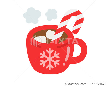 Christmas hot cocoa icon illustration Christmas hot cocoa icon illustration 143654672