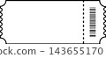 White Blank Ticket - Event Admission Ticket 143655170