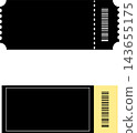Black Blank Ticket Set - Event Admission Ticket 143655175