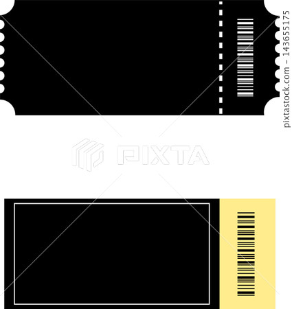 Black Blank Ticket Set - Event Admission Ticket Black Blank Ticket Set - Event Admission Ticket 143655175