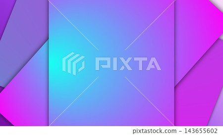 Purple and blue gradient abstract background with overlapping geometric paper layers and soft shadows Purple and blue gradient abstract background with overlapping geometric paper layers and soft shadows 143655602