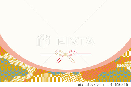 精美的日式圖案插畫背景素材 143656266