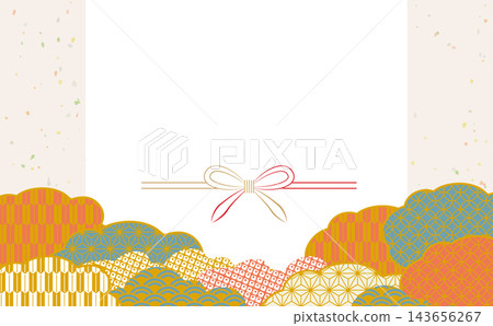 精美的日式圖案插畫背景素材 精美的日式圖案插畫背景素材 143656267