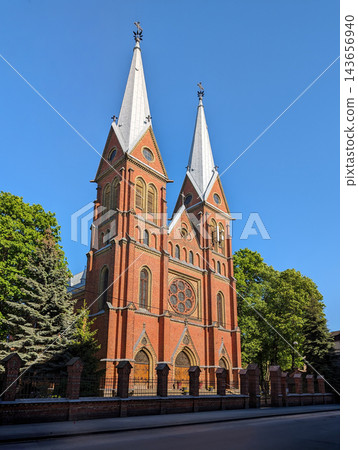 Old St Francis Church Landmark in Moscow Suburb District of Riga Latvia Old St Francis Church Landmark in Moscow Suburb District of Riga Latvia 143656940