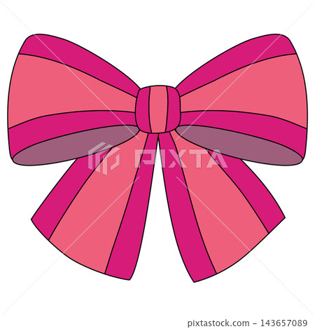 A ribbon made in two shades of pink 143657089