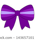 A cute ribbon with a purple gradient color 143657101