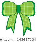 Light green ribbon with a checkered pattern 143657104