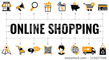 Internet Shopping Banner 143657446