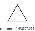 Triangular outline, geometric pattern, black. 143657854