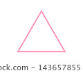 Triangular outline, geometric design, pink. 143657855