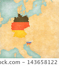 Map of Central Europe - Germany and Slovenia 143658122