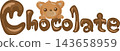 Bear-shaped chocolate 143658959