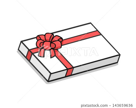 Simple gift box illustration Simple gift box illustration 143659636