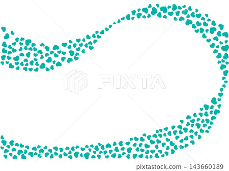 Heart pattern background Green monochrome Heart Heart pattern background Green monochrome Heart 143660189