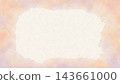 A watercolor-style frame in pink, peach, and wisteria colors, with a white space in the center for text. 143661000