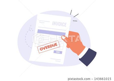 Vector of Hand Holding Overdue Invoice Bill Isolated Illustration Vector of Hand Holding Overdue Invoice Bill Isolated Illustration 143661015