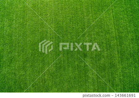 top view of full frame green grass texture background for sports field, lawn, and eco concept with copy space top view of full frame green grass texture background for sports field, lawn, and eco concept with copy space 143661691