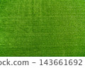 top view of full frame green grass texture background for sports field, lawn, and eco concept with copy space 143661692