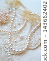 Beautiful lace and pearls 143662402