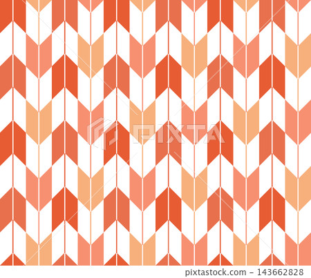 Red seamless Japanese pattern background (Yagasuri pattern) 143662828