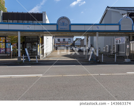 Streetscape of Etchuhama-kaido in Himi City, Toyama Prefecture Streetscape of Etchuhama-kaido in Himi City, Toyama Prefecture 143663374