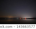 北海道網走湖上空的星空 143663577