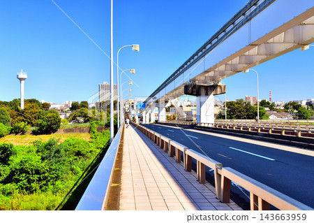 從立橋/多摩川附近眺望立川市（東京都立川市） [2026.9] 143663959