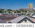 夏日藍天下，東京八王子市的住宅區景色。 143664461