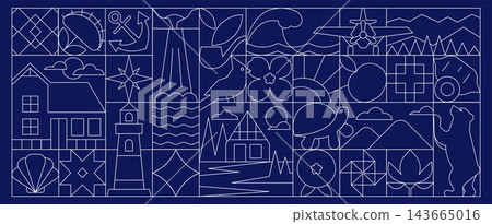 Hair and body beauty devices outline icon set Hair and body beauty devices outline icon set 143665016