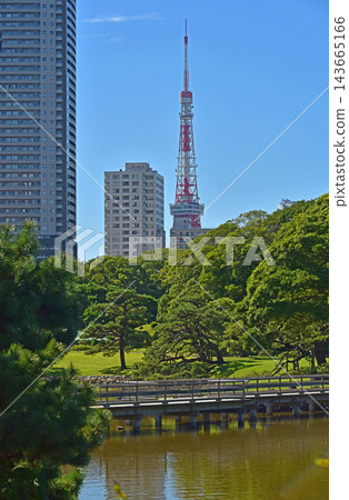 東京濱離宮庭園,秋日晴空 東京濱離宮庭園,秋日晴空 143665166