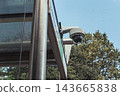 Outdoor Security Camera on Building 143665838