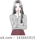 一個擔心的女人 143665915