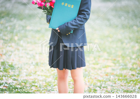 high school girl, graduate, graduation 143666028