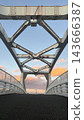 A bridge towards the evening sky 143666387