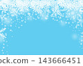 雪花背景素材，冬季圖片 143666451