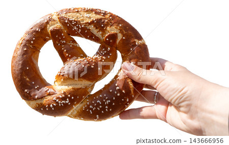 Pretzel isolated on white background Pretzel isolated on white background 143666956