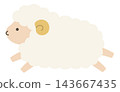 Cute sheep vector illustration. Zodiac sign, Year of the Sheep, Year of the Sheep, Cute, Icon, Sheep, Year of the Sheep, New Year's card 143667435