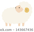 Cute sheep vector illustration. Zodiac sign, Year of the Sheep, Year of the Sheep, Cute, Icon, Sheep, Year of the Sheep, New Year's card 143667436
