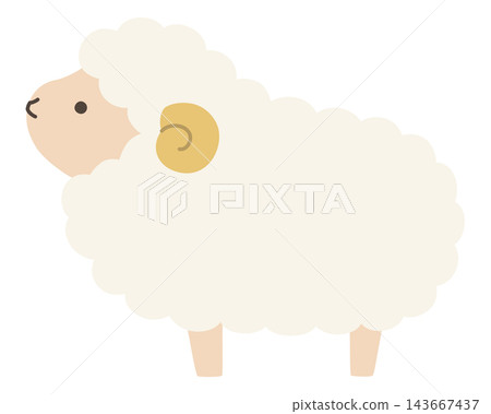 Cute sheep vector illustration. Zodiac sign, Year of the Sheep, Year of the Sheep, Cute, Icon, Sheep, Year of the Sheep, New Year's card Cute sheep vector illustration. Zodiac sign, Year of the Sheep, Year of the Sheep, Cute, Icon, Sheep, Year of the Sheep, New Year's card 143667437