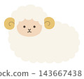 Cute sheep vector illustration. Zodiac sign, Year of the Sheep, Year of the Sheep, Cute, Icon, Sheep, Year of the Sheep, New Year's card 143667438