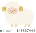 Cute sheep vector illustration. Zodiac sign, Year of the Sheep, Year of the Sheep, Cute, Icon, Sheep, Year of the Sheep, New Year's card 143667444