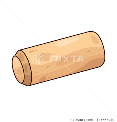 Illustration of Wood Dowel Illustration of Wood Dowel 143667950