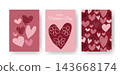Lovely modern Valentine s Day posters 143668174