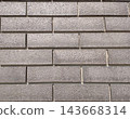 Chic gray tiled wall texture 143668314