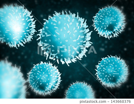 Virus cells. Viral disease outbreak Virus cells. Viral disease outbreak 143668376