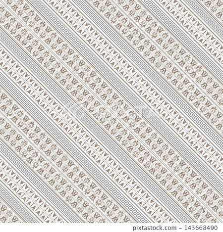 Seamless vector pattern. Greek ornament. Egyptian, Assyrian, Greek Seamless pattern. Modern stylish texture. Geometric linear ornament. Template for textile, embroidery, plate. Vector Seamless vector pattern. Greek ornament. Egyptian, Assyrian, Greek Seamless pattern. Modern stylish texture. Geometric linear ornament. Template for textile, embroidery, plate. Vector 143668490