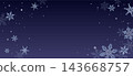 Background illustration of falling snowflakes, vector, night, blue, winter, Christmas. 143668757