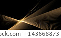 Modern abstract vector design with a black background and luxurious elements. 143668873