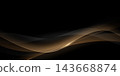 Modern abstract vector design with a black background and luxurious elements. 143668874